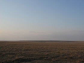 Estepa en el oeste de Kazajistán