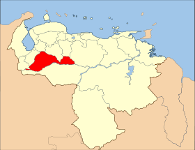 Mapa de Barinas