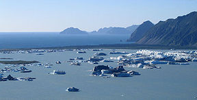 El lago del glaciar Bear