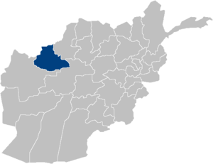 Mapa de la provincia de Badghis.