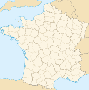 Ubicación de Chinon en Francia