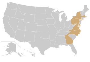 Colonial Athletic Association Map.svg