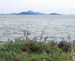 Vista de las islas Perdiguera y Mayor.