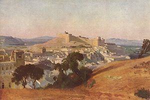 Jean-Baptiste-Camille Corot :  Villeneuve-lès-Avignon, el Fuerte San Andrés, 1836