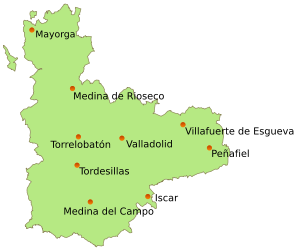 Mapa Valladolid con Localidades.svg