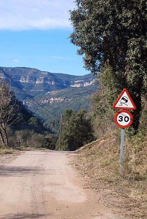 Vista del Parque Natural del Montseny en Figaró