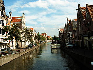 Uno de los canales de Alkmaar