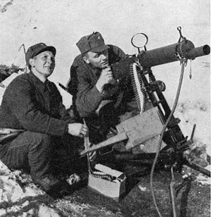 Norwegian Army Colt heavy machine gun at the Narvik front - 2 version.jpg