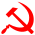 Hammer and sickle red on transparent.svg