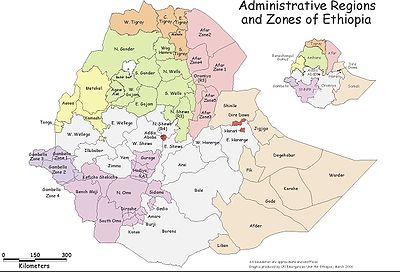 Zonas administrativas de Etiopía