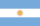 Bandera de Argentina.