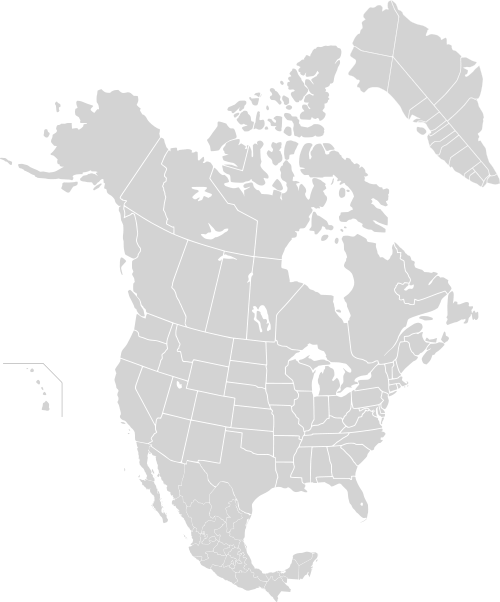 North America second level political division 2 and Greenland.svg