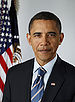 Retrato de Barack Obama.
