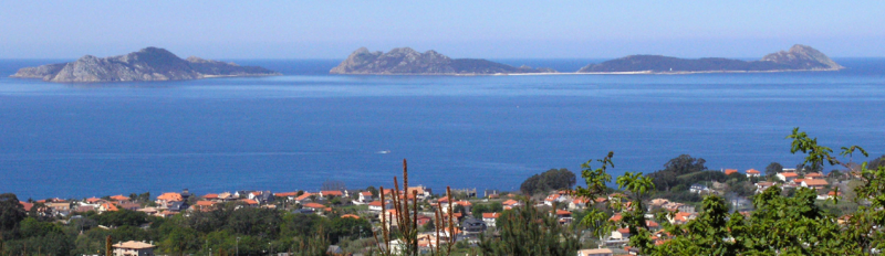 Las Islas Cíes desde las afueras Vigo