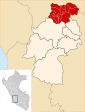 Location of the province Tayacaja in Huancavelica.svg