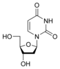 Estructura química of deoxiuridina