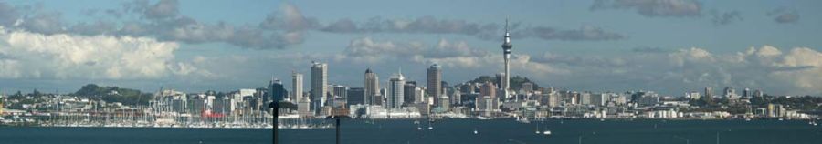 Vista panorámica de Auckland.