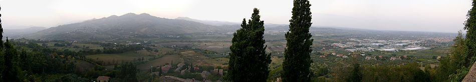 Panorama de Valmarecchia desde Verucchio