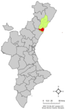 Localització de Castelló de la Plana respecte del País Valencià.png
