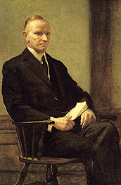 Retrato de Calvin Coolidge.