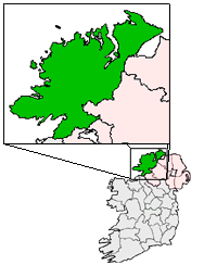 Ireland map County Donegal Magnified.png