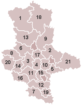 Landkreiskarte: Sachsen-Anhalt