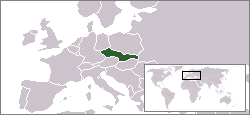 Ubicación de Checoslovaquia