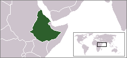 Ubicación de Etiopía