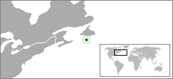 Situación de San Pedro y Miquelón