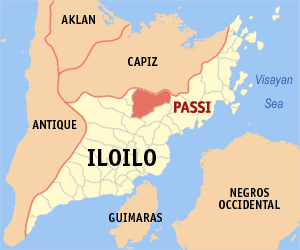 Mapa de Iloilo que muestra la situación de Passi