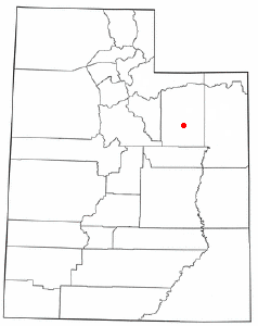 Localización de Duchesne, Utah