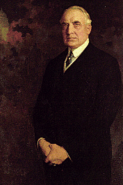 Retrato de Warren Harding.